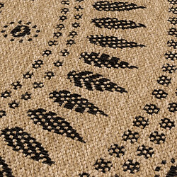 Acheter UnAmourDeTapis Tapis extérieur 200x290 tissé kilim beige et noir JUTE ART 6