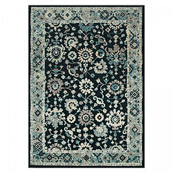 UnAmourDeTapis Tapis orient 200x290 rectangle bleu et bleu ciel tissé motif classique OLFA