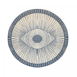 Acheter UnAmourDeTapis Un amour de tapis LYN2 B - Ø160 cm - Bleu