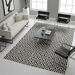 UnAmourDeTapis Un amour de tapis LITTLETRI - 200x290 cm - Noir pas cher