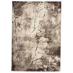 UnAmourDeTapis tapis salle à manger 200x290 tissé gris rectangle motif abstrait TERSORE