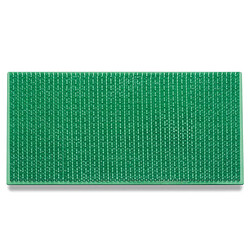 UnAmourDeTapis Paillasson NOVUS Vert 40x60 en polyamide doux et soyeux