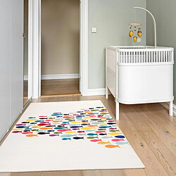 Avis UnAmourDeTapis Tapis enfant 60x110 rectangle tissé crème motif animaux FISHES