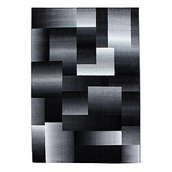 un amour de tapis tapis cuisine 120x170 tissé noir et gris rectangle motif géométrique FLORINA