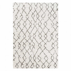 UnAmourDeTapis Tapis berbère 240x320 tissé motif ethnic LYN4 BENYLE B crème