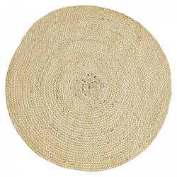 un amour de tapis Tapis jute Ø120cm rond tissé beige AGO