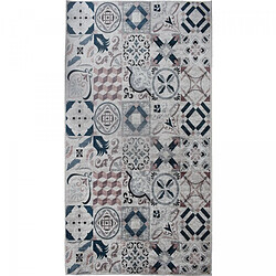 UnAmourDeTapis Un amour de tapis LYN11 A - 120x170 cm - Écru - Tapis de chambre 120x170 marron et bleu , facile d'entretien LYN11 A par Un Amour de tapis