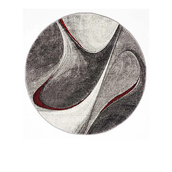 un amour de tapis Tapis rond Ø120cm tissé motif géométrique pour chambre MADILA R