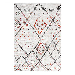 UnAmourDeTapis Tapis berbère 280x380 tissé motifs tribaux LYN8 MORA crème