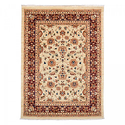 UnAmourDeTapis Tapis orient 120x180 rectangle beige et rouge tissé motifs orientaux CHOBAY G
