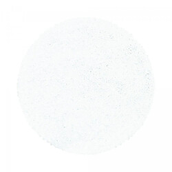 UnAmourDeTapis Tapis rond poils longs shaggy Ø200cm tissé blanc motif uni UNI I