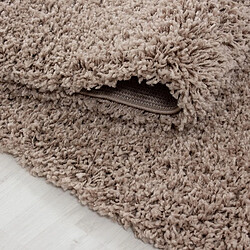 Avis UnAmourDeTapis Tapis poils longs shaggy 100x200 rectangle tissé beige motif uni UNI L
