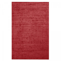 UnAmourDeTapis tapis salon 120x170 fait main rouge rectangle motif uni NEO UNI