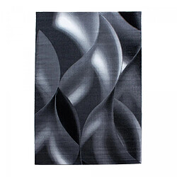 un amour de tapis tapis cuisine 120x170 tissé gris et noir rectangle motif géométrique SUPUR