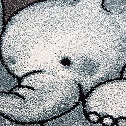 Acheter UnAmourDeTapis Tapis enfant 120x170 tissé bleu et gris motif animaux ELEPHANT