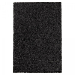 UnAmourDeTapis Tapis shaggy 200x290 rectangle tissé marron motif uni SPYGIP