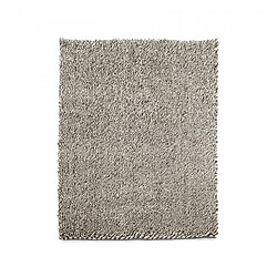un amour de tapis Tapis longs poils shaggy 250x350 rectangle tissé beige et gris en laine