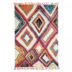 UnAmourDeTapis Tapis berbère 200x290 tissé motif ethnic LYN5 OURIKA D violet