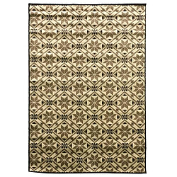 UnAmourDeTapis tapis chambre 60x110 tissé ivoire rectangle LYN49 CARODE