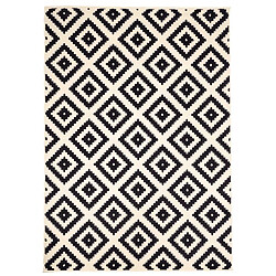 UnAmourDeTapis tapis salon 200x290 tissé crème rectangle motif scandinave ORMA