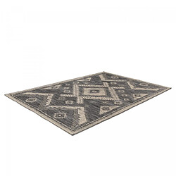 UnAmourDeTapis Un amour de tapis Hiere 3 - 80x150 cm - Noir pas cher