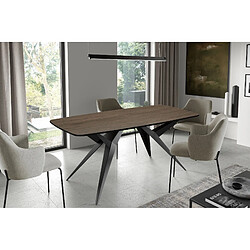 Wfl group Table à manger Trax - Tobacco walnut