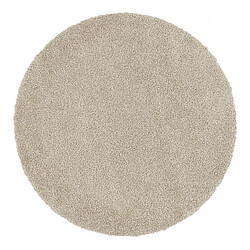 un amour de tapis tapis salon Ø120cm tissé beige rond motif uni ALEGRIA