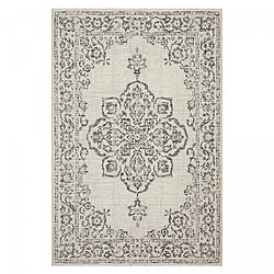 UnAmourDeTapis Tapis salon FODA 2 Beige 120x170 Fait en Europe en polypropylène doux et soyeux