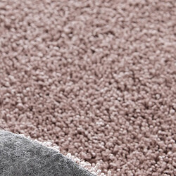 Acheter UnAmourDeTapis Tapis rond Ø120cm tissé rose rond motif uni ALEGRIA