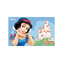 un amour de tapis Tapis enfant 50x80 Lavable 30° BLANCHE NEIGE bleu