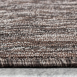Acheter UnAmourDeTapis tapis salle de réception 280x370 tissé marron rectangle motif uni SAKRDA