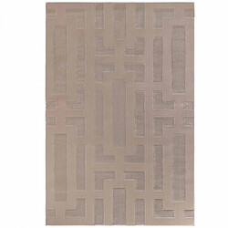 un amour de tapis Tapis salon 160 x 235 cm beige, motif géométrique en relief, confort et finition soignée, ONYX