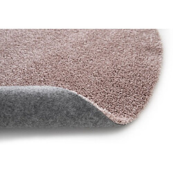 Avis UnAmourDeTapis Tapis rond Ø120cm tissé rose rond motif uni ALEGRIA