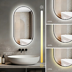 Avis Saniland Miroir salle de bain LED - Noir