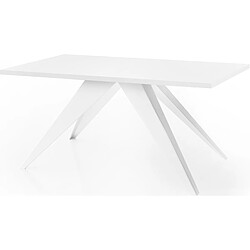 Wfl group Table à manger Venus - Blanc