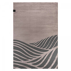 UnAmourDeTapis tapis salon 190x290 tissé rose et gris rectangle motif géométrique PALM