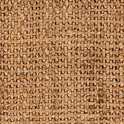 UnAmourDeTapis Tapis rond Ø100cm en jute tissé main LYN47 JUTE B Marron motif uni pas cher