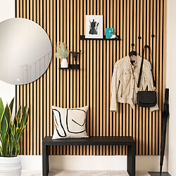 Home Deluxe Étagère pour panneau acoustique RESONA - 25 x 11 cm noir mat