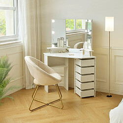 Home deluxe Coiffeuse Candice - Blanc