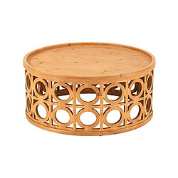 Mes Table basse ronde en bois - Marron