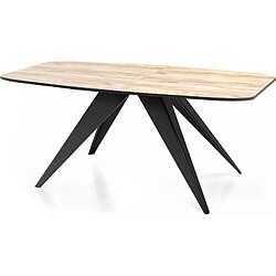 Wfl group Table à manger Foster - Chêne Craft