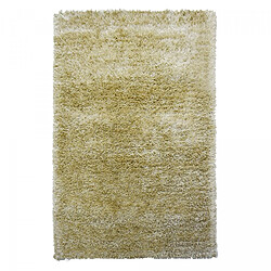 UnAmourDeTapis Tapis shaggy 120x180 rectangle fait main crème motif uni MALAIDROY