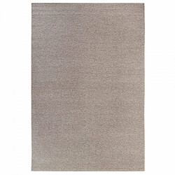 UnAmourDeTapis Tapis kilim 80 x 150 cm, beige, laine tissée noble, motif faux uni, FRANCOIS