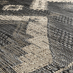 Acheter UnAmourDeTapis Un amour de tapis Hiere 3 - 80x150 cm - Noir