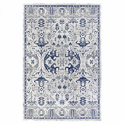 UnAmourDeTapis Tapis d'orient 120 x 170 cm bleu, beige, motif oriental, structure dense, EMMANUEL