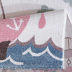 Avis UnAmourDeTapis Tapis enfant 80x150 rectangle tissé crème PIRATOJI