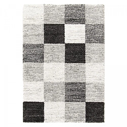 UnAmourDeTapis Tapis salon ZUPO 3 Gris 120x170 Fait en Europe en polypropylène doux et soyeux