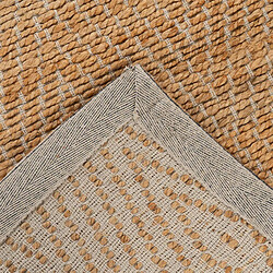 UnAmourDeTapis Un amour de tapis LYN47 JUTE A - 120x170 cm - Beige pas cher