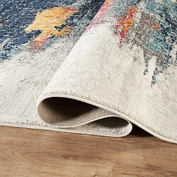 Acheter UnAmourDeTapis Tapis d'orient 120x170 Rectangulaire Abstrait en polypropylène bleu et rose LYN3 LY.