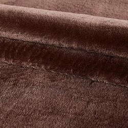 Avis UnAmourDeTapis Tapis rond de chambre Ø120cm tissé marron rond motif uni ANVIK